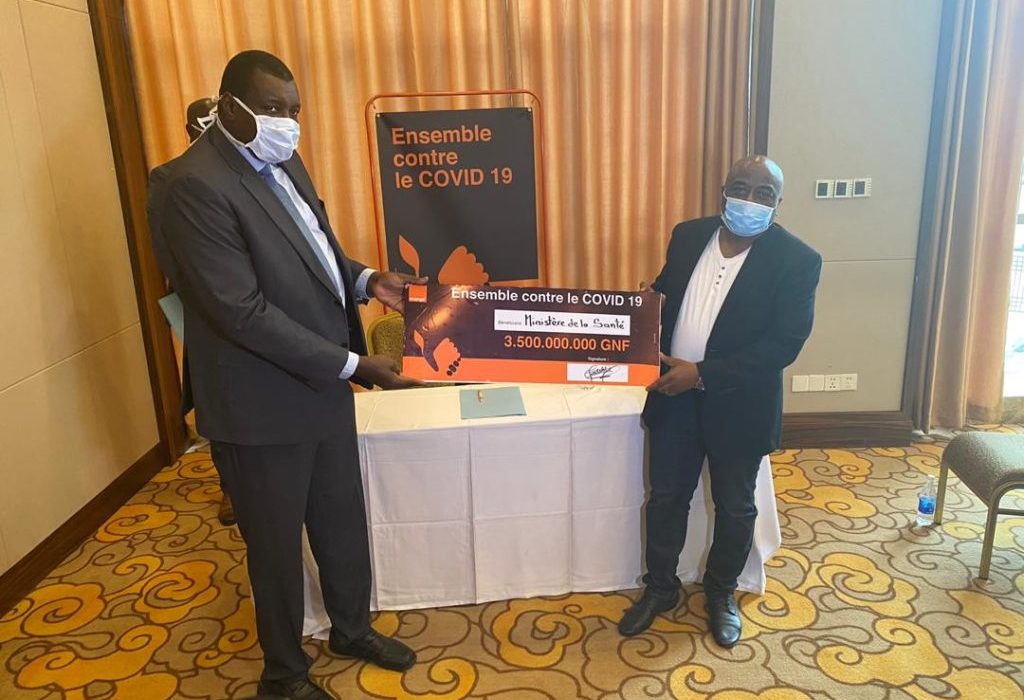 Orange Guinée auprès du Ministère de la Santé dans la lutte contre le Covid-19