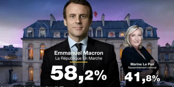 Présidentielle française: Emmanuel Macron serait réélu avec 58,2% des voix (estimations Ipsos)