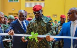An 64 de l’armée guinéenne : le Colonel Mamadi Doumbouya procède à l’inauguration de l’École d’État-major du pays