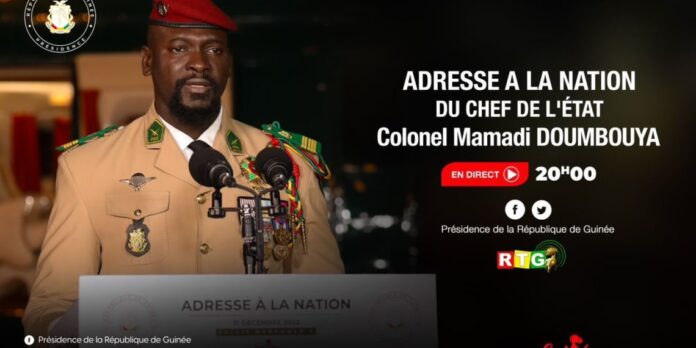 Guinée/ Nouvel an : Adresse à la nation du Chef de l’État, Colonel Mamadi Doumbouya