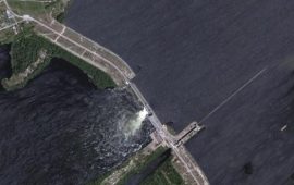 Kakhovka  L’Ukraine et la Russie s’accusent mutuellement d’avoir partiellement détruit le barrage de Kakhovka