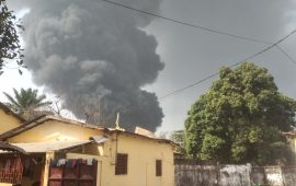 Guinée/ Incendie aux entrepôts de la SGP: Des pertes en vie  humaine et  des dégâts matériels importants