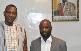 Guinée: Représentant résident adjoint du PNUD rend une visite de courtoisie au Ministre du Travail et de la Fonction publique