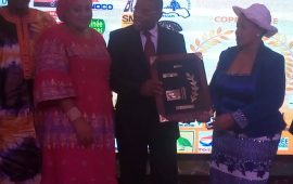 Conakry : Le président du CNP-Guinée et PDG de la SONAG, reçoit le prix de champion National  de l’économie Guinéenne