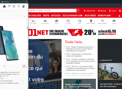 Opera 68 intègre Instagram et améliore la gestion des onglets