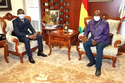 Guinée/Coopération : le vice-président du Malien, Assimi Goïta reçu en audience par le chef de l’Etat Pr Alpha Condé
