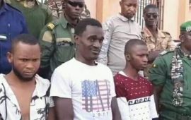 Mamou: Arrestation de trois (3) présumés coupeurs de route par les gendarmes en possession de plusieurs armes à feu
