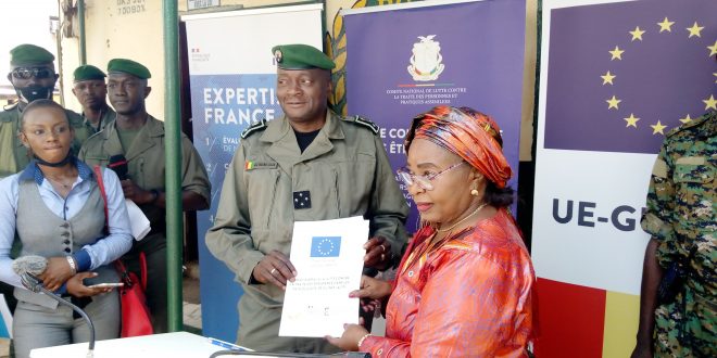Guinée: L’Expertise France offre des équipements à la Brigade Spéciale de Protection des Personnes Vulnérables