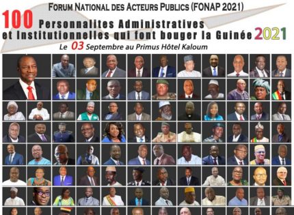 Conakry: les 100 personnalités qui font bouger la Guinée en 2021, seront magnifiées ce vendredi à Conakry (communiqué)