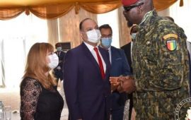 Vœux de Nouvel An:Le Colonel Mamadi  Doumbouya reçoit les Ambassadeurs et chefs de mission diplomatique