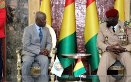 Palais Mohammed V: l’Ambassadeur représentant résident de la CEDEAO en Guinée présente ses lettres de créances au Chef de l’État