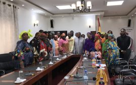 Conakry: La Fédération  des Femmes entrepreneures de Guinée  présente  son bureau exécutif  au vice président de la CGE-GUI,El Hadj  Mohamed Habib Hann