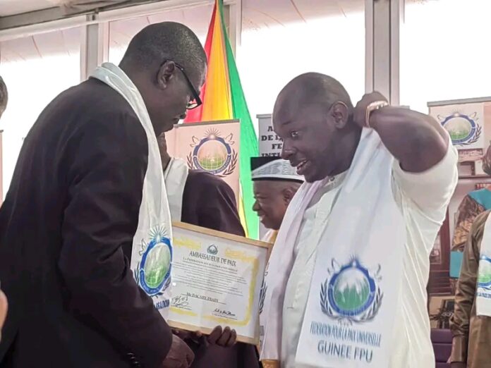 Distinction : Bakary Diaby désormais ambassadeur de la paix universelle