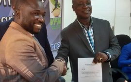 Guinée/ Sport: La structure   » Vision  Foot Management »   signe  un accord  de  partenariat avec  le ministère des Sports