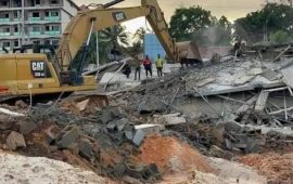 Guinée/Effondrement d’un immeuble R+5 en chantier: Au moins trois (3) corps retrouvés sous les décombres