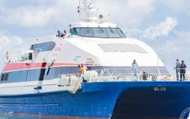 Guinée/Transport: les autorités réceptionnent un nouveau bateau qui va assurer la liaison entre Conakry et Kamsar