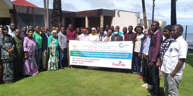 Guinée/Climat: lancement des travaux de l’atelier de validation des Plans Climats Sectoriels pour la mise en œuvre efficace de la CDN