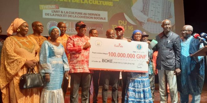 Guinée/Clôture de la 19ème édition du Festival National des Arts et de la Culture : la région de Boké remporte la première place