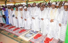 Célébration de l’Aïd el-Kabir: : Le Président de la République Mamadi Doumbouya accomplit ses obligations religieuses dans la ville de Kankan (Nabaya)