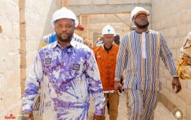 Nzérékoré : le ministre Amara Camara visite le chantier du centre de diagnostic avancé et de cardiologie interventionnelle en construction