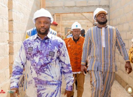 Nzérékoré : le ministre Amara Camara visite le chantier du centre de diagnostic avancé et de cardiologie interventionnelle en construction