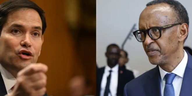 Le chef de la diplomatie américaine Marco Rubio s’entretient avec Paul Kagame sur la crise dans l’Est de la RDC