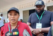 Élections législatives et du 31 mai:Mme Makissa Camara, candidate de la GMD, appelle les populations de Kaloum à la sérénité