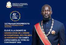 Guinée-Gabon II Le Président Mamadi DOUMBOUYA élevé à la plus haute dignité académique du CAMES : une consécration continentale