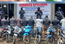 Lutte contre le banditisme : Les Services Spéciaux présentent des présumés voleurs de motos à la presse